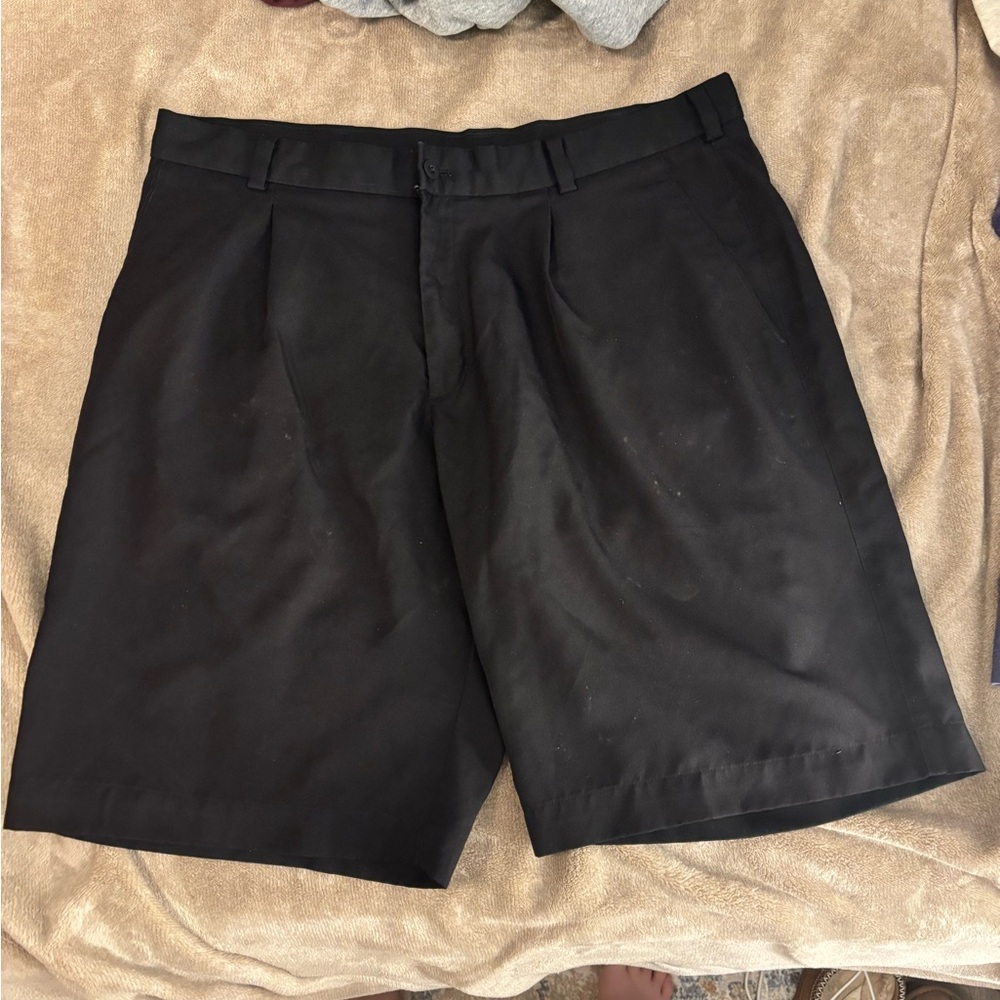 Nike Men's Black Flat Front Shorts